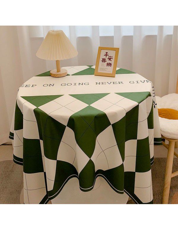 Nordic ins style table cloth, student dormitory, desk cloth, living room, table mat, tea table cloth, small and fresh