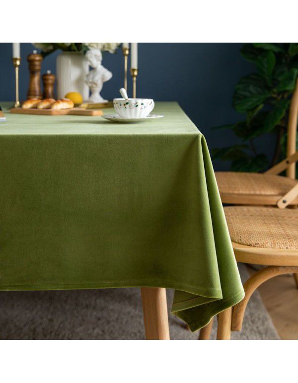 Avocado retro tablecloth light silk flannelette green tablecloth rectangular home table cloth tea table thickened