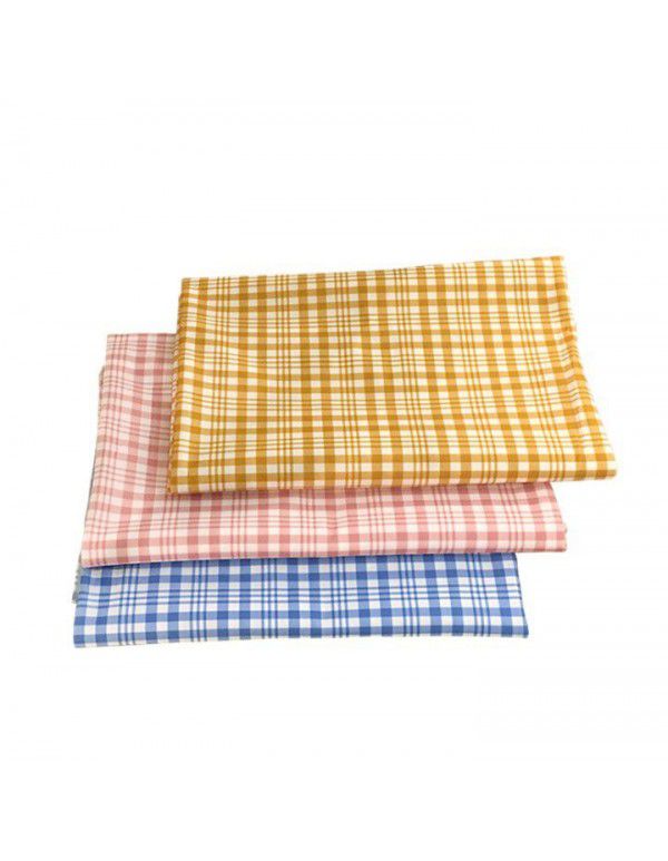 Korean vintage ins simple plaid tablecloth student desk cloth picnic cloth girl heart background cloth photo props