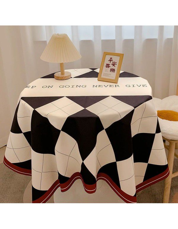 Nordic ins style table cloth, student dormitory, desk cloth, living room, table mat, tea table cloth, small and fresh