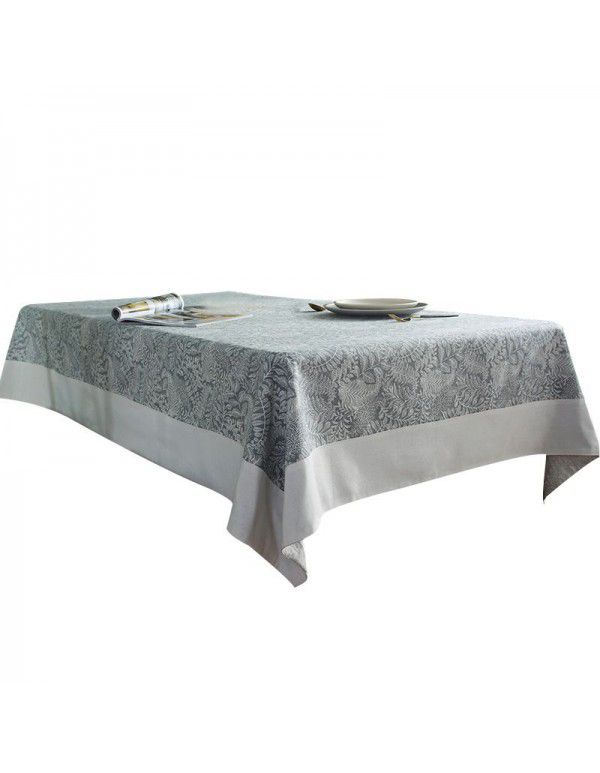 Cross border American retro pastoral tablecloth pad cotton linen restaurant tablecloth rectangular household tea table tablecloth wholesale