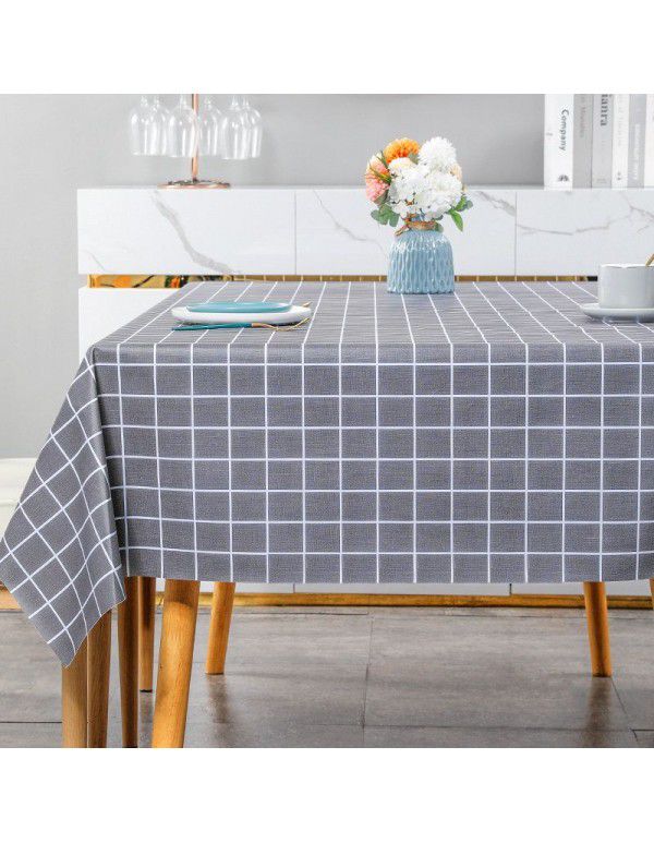 Checked cloth wind net red checkered tablecloth wash free table tea table round table cloth desk rectangular picnic wholesale hot