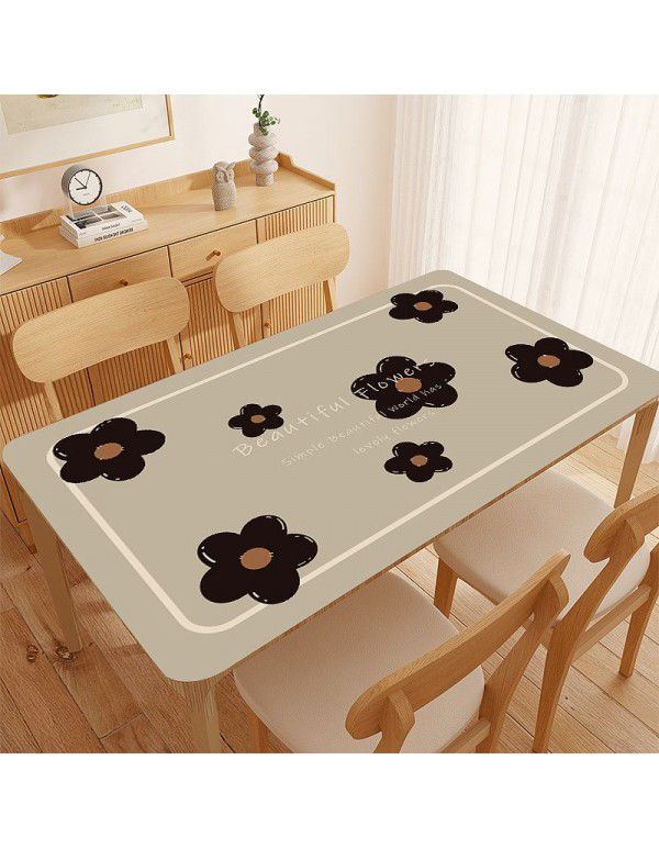 Student table mat pvc waterproof and anti-skid tablecloth dormitory writing desk desk tea table mat wash free girl heart wholesale