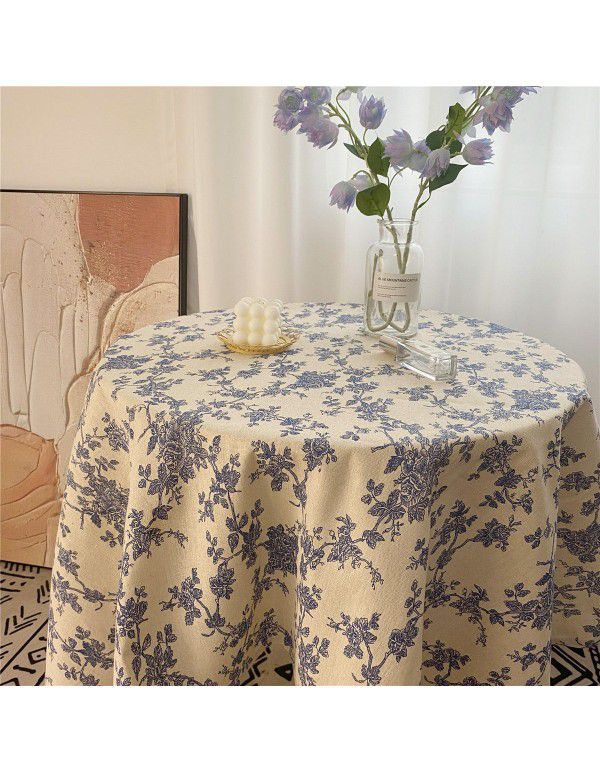 Ins Vintage Mesh Hollow out White Lace Table Cloth Portable Picnic Cloth Cover Cloth Picture Background Cloth Pastoral