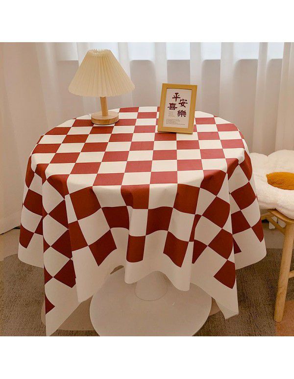 Nordic ins style table cloth, student dormitory, desk cloth, living room, table mat, tea table cloth, small and fresh