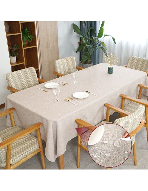 Ins Wind Home Table Cloth Waterproof and Oil proof Wholesale Amazon Thickened Free Cleaning Hotel Western Restaurant Tea Table Cloth