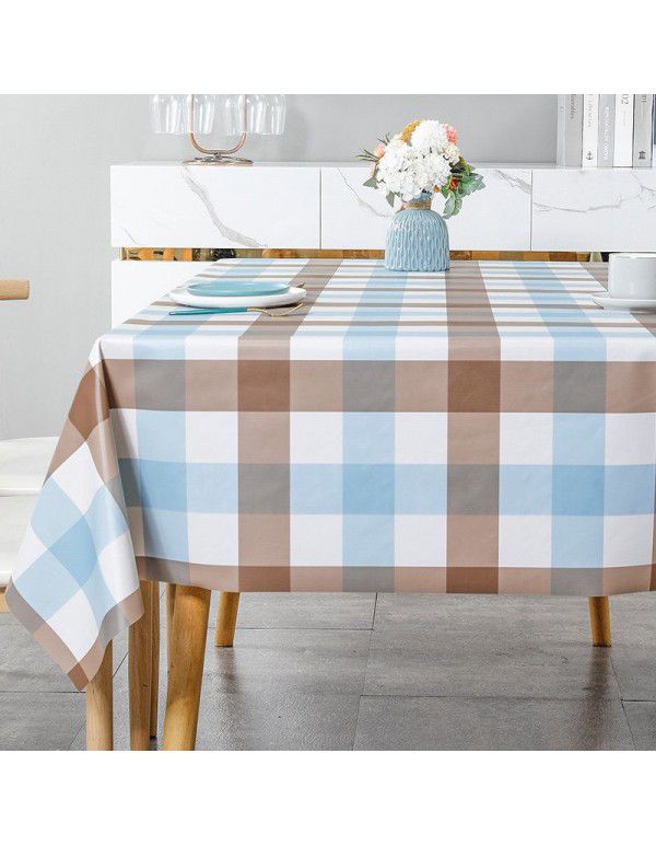 Checked cloth wind net red checkered tablecloth wash free table tea table round table cloth desk rectangular picnic wholesale hot