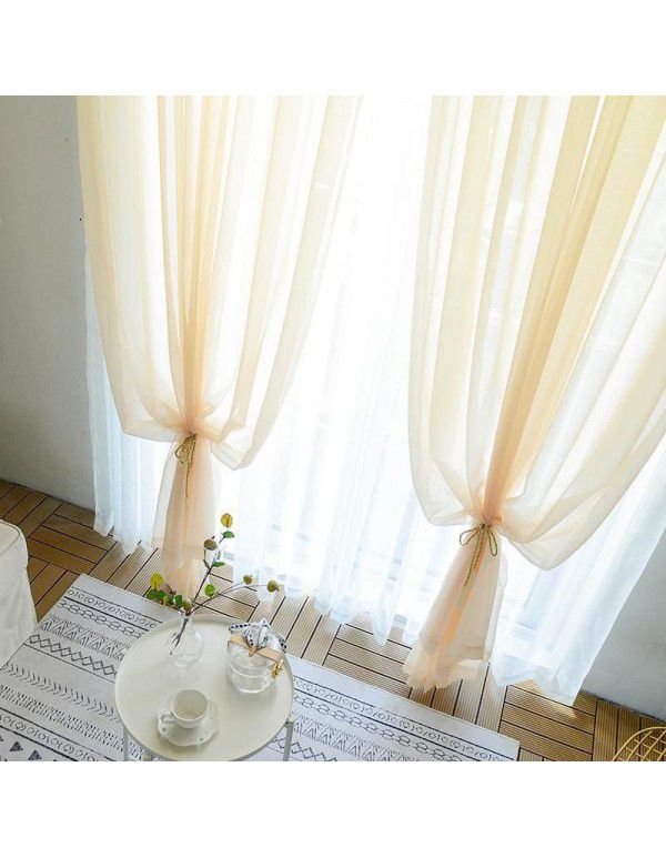 Screen curtain, white sand, gauze, window screen, lace, mesh, curtain, window, balcony, white transparent, transparent, white gauze