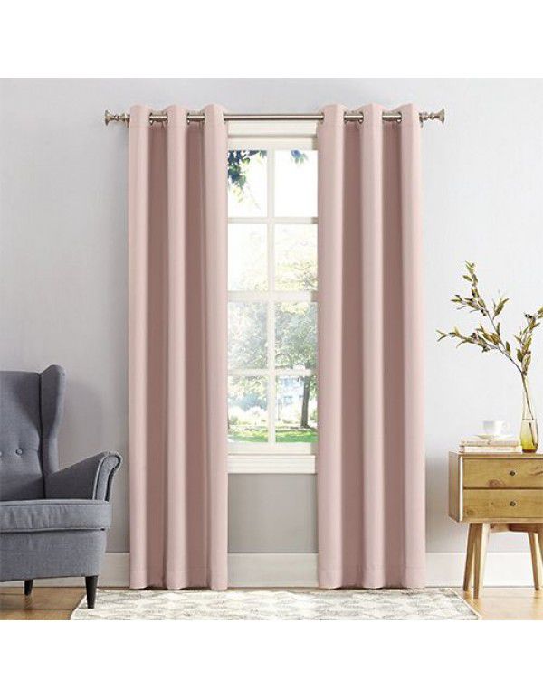 Manufacturers directly sell Amazon blackout curtain, solid color, matt, foreign trade, cross-border heat insulation, sunscreen, and blackout curtain products