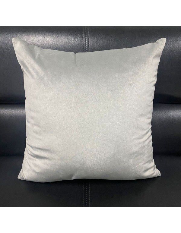 Simple solid velvet throw pillow light luxury super soft cushion cover sofa backrest cover