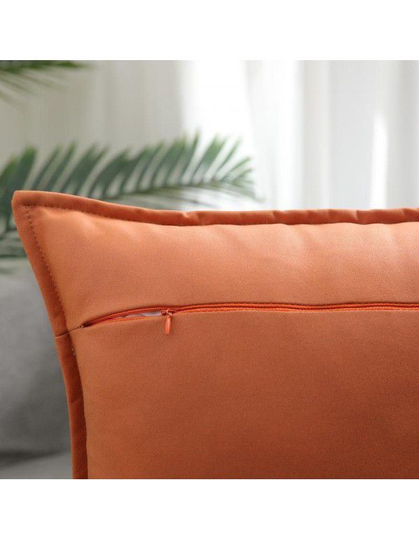 Science and technology cloth pillow sitting room sofa luxury high-end cushion pillow Nordic modern leather waterproof car waist pillow