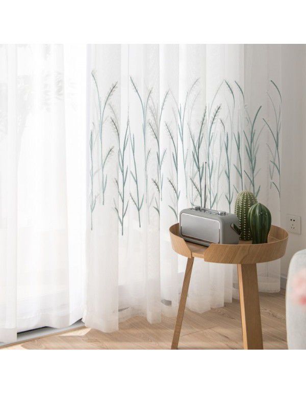 White screen window curtain, translucent screen, semi opaque balcony, bedroom screen, white screen, 2021 new model