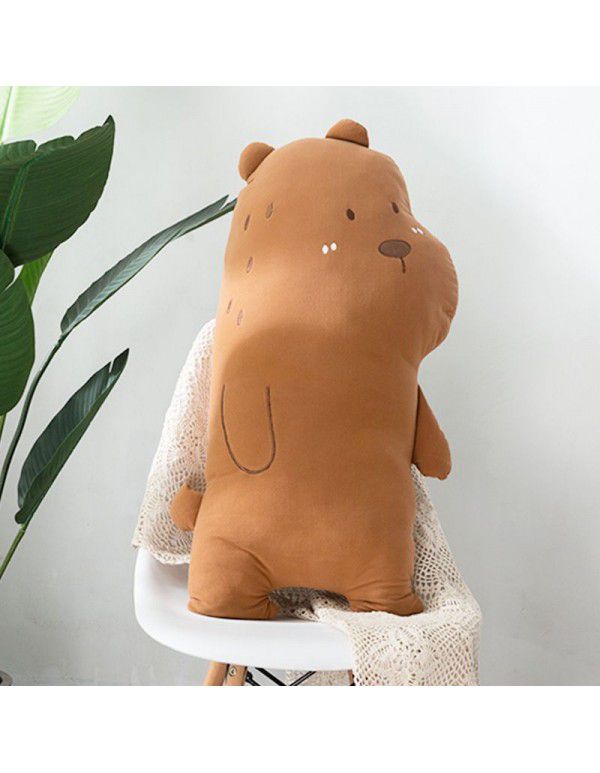 Creative Sita Animal Pillow Office Lunch Rest Waist Cushion Seabird Whale Bear Plush Toy Girl Gift