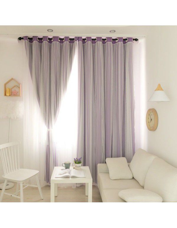 Divna Simple Double deck Live Studio Children's Room Net Red Curtain Princess Style Bedroom Living Room Shading Window Screen