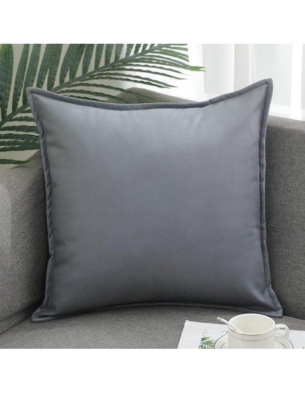 Science and technology cloth pillow sitting room sofa luxury high-end cushion pillow Nordic modern leather waterproof car waist pillow