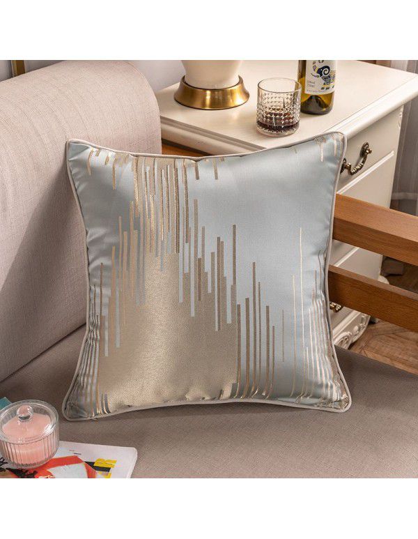 Nordic Geometric Throw Pillow Cover New Chinese Style Sofa Throw Pillow Cushion Living Room Household Model Room Wrap Hotel Soft Decoration