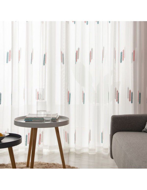 White screen window curtain, translucent screen, semi opaque balcony, bedroom screen, white screen, 2021 new model