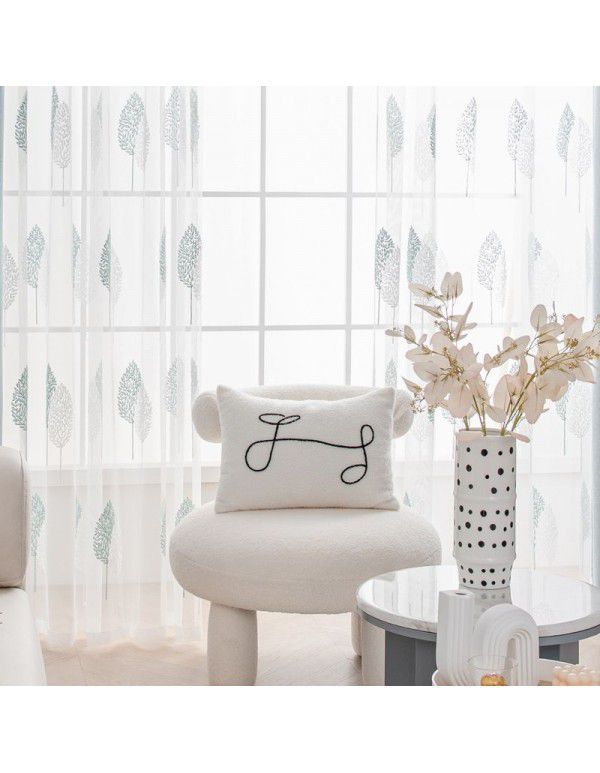 White screen window curtain, translucent screen, semi opaque balcony, bedroom screen, white screen, 2021 new model