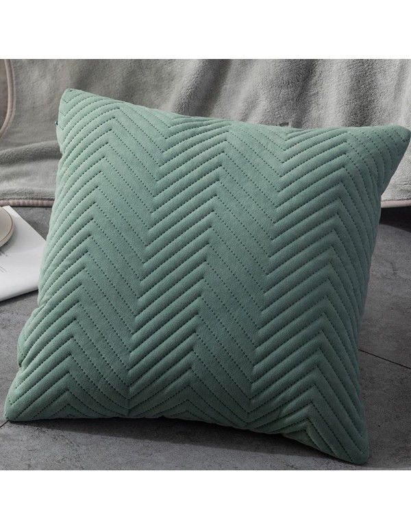 Cross border quilting, ultrasonic three-dimensional embossing pillow cover, simple home pillow, bedside cushion cover, sofa wholesale