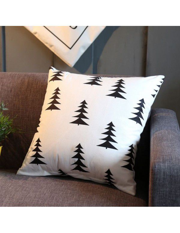 Nordic pillow sofa office waist bedside velvet pillow cover does not include home fabric home textile home decoration cushion