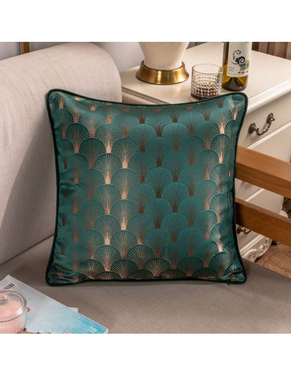 Nordic Geometric Throw Pillow Cover New Chinese Style Sofa Throw Pillow Cushion Living Room Household Model Room Wrap Hotel Soft Decoration