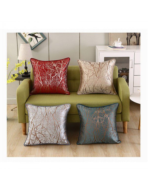 Nordic Geometric Throw Pillow Cover New Chinese Style Sofa Throw Pillow Cushion Living Room Household Model Room Wrap Hotel Soft Decoration