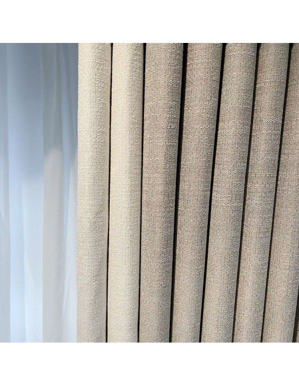 New style dark curtain with red milk and brown color in bedroom, living room, Nordic blackout curtain in stock, small red book, same curtain