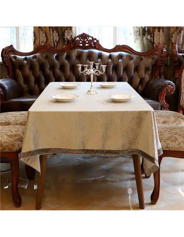 Luxurious Western Table Cloth Trimming Art New Chinese Simple European Rectangular Home Fabric Home Textile Home Decorative Dinner