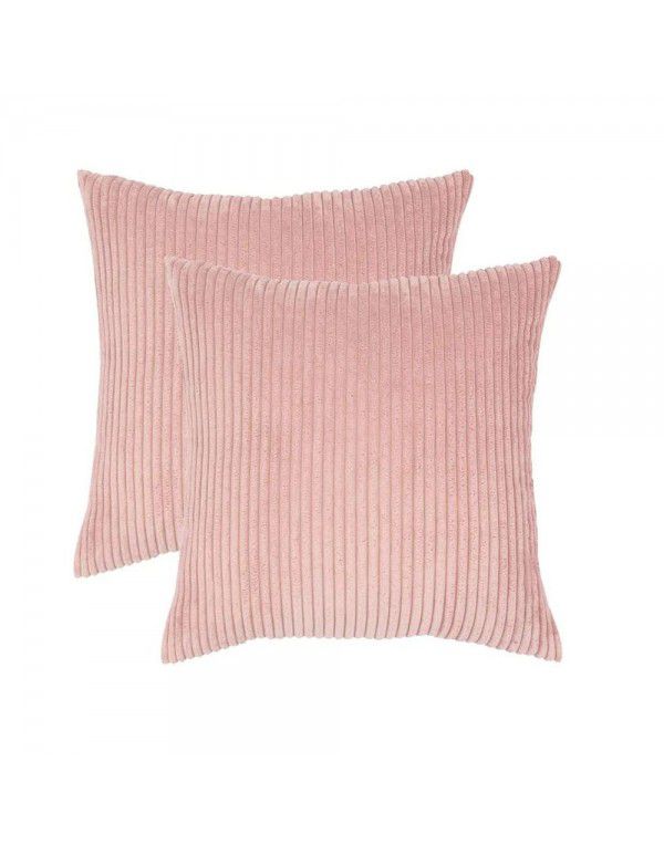 Corduroy pillowcase Amazon home nylon polyester plush strip cushion simple modern cushion cover directly supplied by the manufacturer