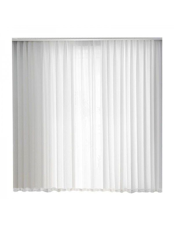 Light and luxurious gauze curtain, opaque, white gauze curtain, white sand shading balcony, seersucker, Japanese window screen