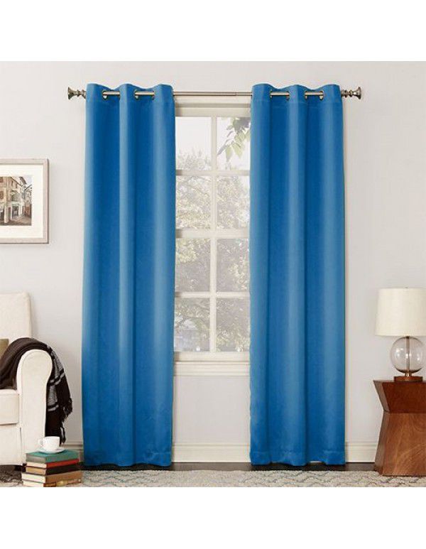 Manufacturers directly sell Amazon blackout curtain, solid color, matt, foreign trade, cross-border heat insulation, sunscreen, and blackout curtain products