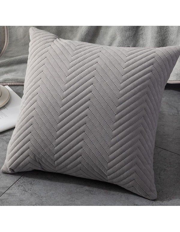 Cross border quilting, ultrasonic three-dimensional embossing pillow cover, simple home pillow, bedside cushion cover, sofa wholesale