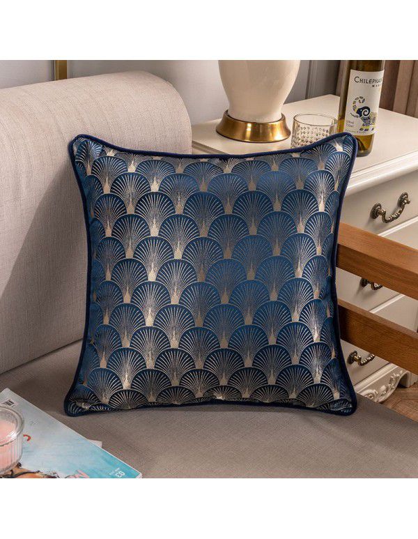 Nordic Geometric Throw Pillow Cover New Chinese Style Sofa Throw Pillow Cushion Living Room Household Model Room Wrap Hotel Soft Decoration