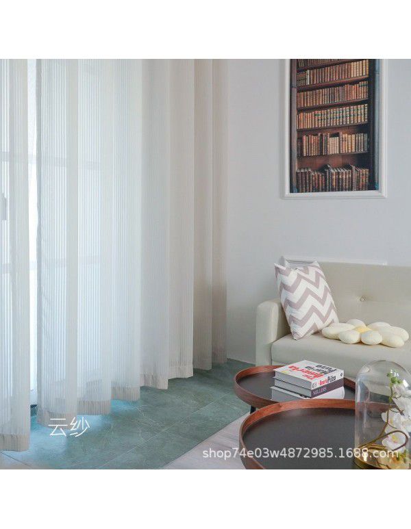 3.4 Door width, shutter, screen curtain, vertical stripe, screen curtain, modern simple curtain, light tight, window screen, floating window, balcony