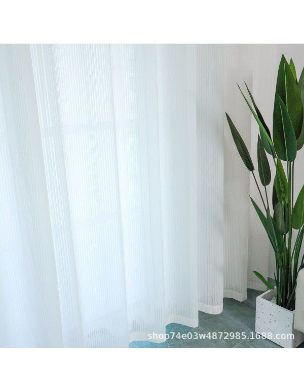 3.4 Door width, shutter, screen curtain, vertical stripe, screen curtain, modern simple curtain, light tight, window screen, floating window, balcony