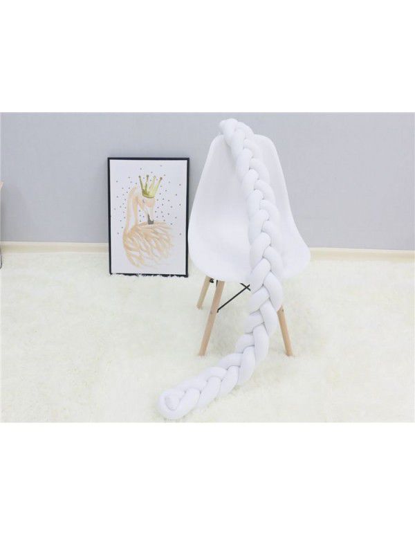 Ins Nordic children's room decoration DIY weave fried dough twist bed surround Danish Knot long tie ball pillow