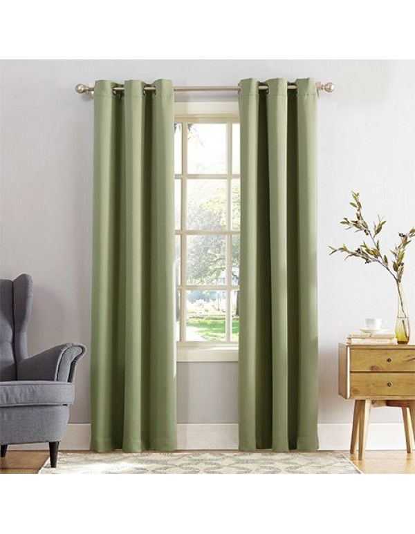 Manufacturers directly sell Amazon blackout curtain, solid color, matt, foreign trade, cross-border heat insulation, sunscreen, and blackout curtain products