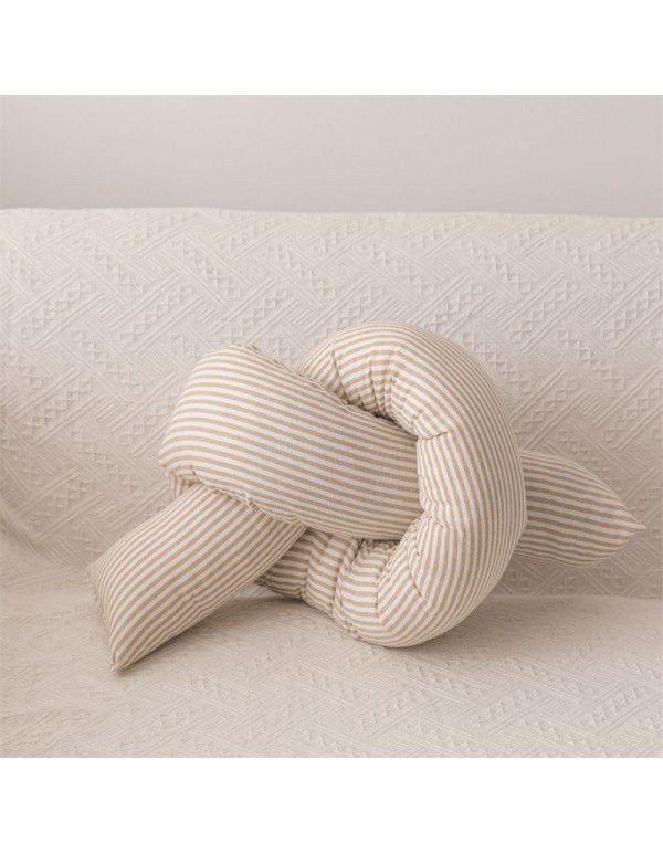 Cotton and linen stripe series pillow, star, moon, cloud stripe, twist candy, home sofa, pillow