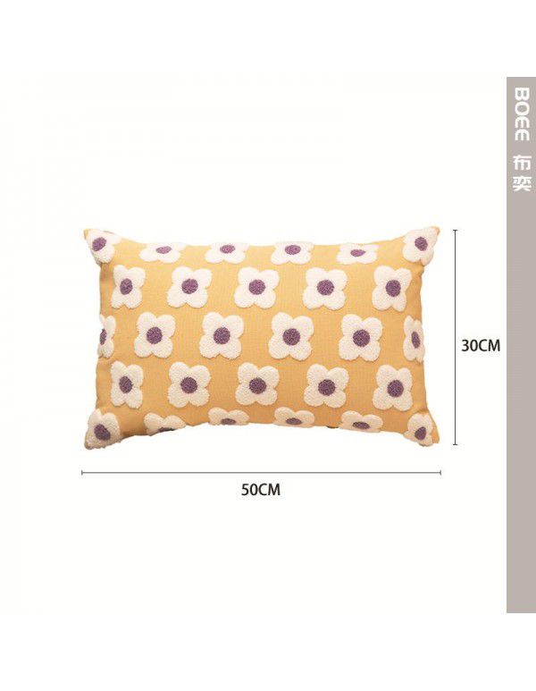 Ins wind waist pillow pillow cover bedside sofa pillow pillow pillow pillow pillow light luxury office living room afternoon sleep waist cushion