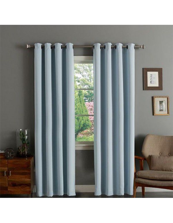 Manufacturers directly sell Amazon blackout curtain, solid color, matt, foreign trade, cross-border heat insulation, sunscreen, and blackout curtain products