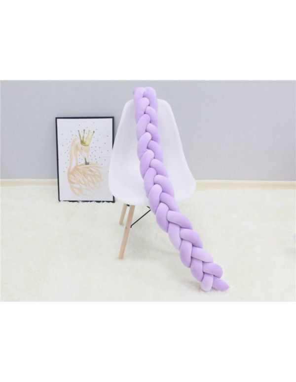 Ins Nordic children's room decoration DIY weave fried dough twist bed surround Danish Knot long tie ball pillow