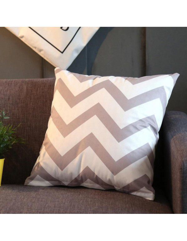 Nordic pillow sofa office waist bedside velvet pillow cover does not include home fabric home textile home decoration cushion