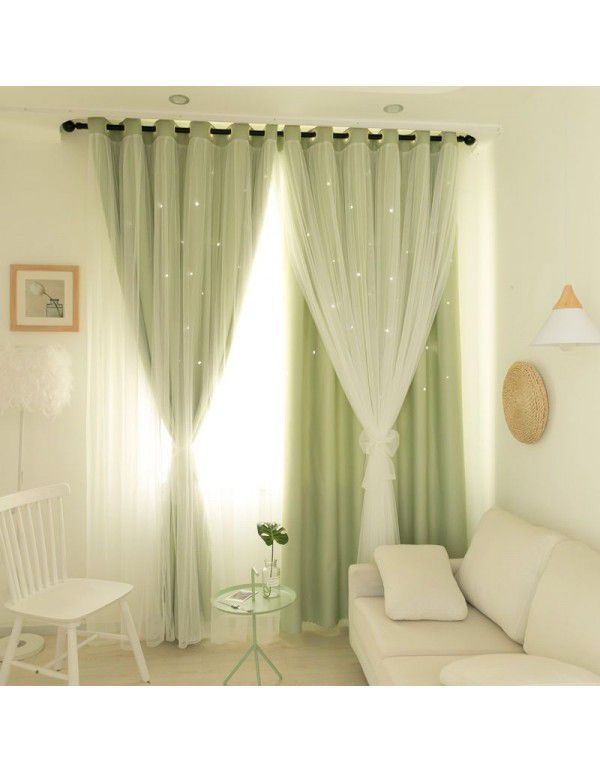 Divna Simple Double deck Live Studio Children's Room Net Red Curtain Princess Style Bedroom Living Room Shading Window Screen