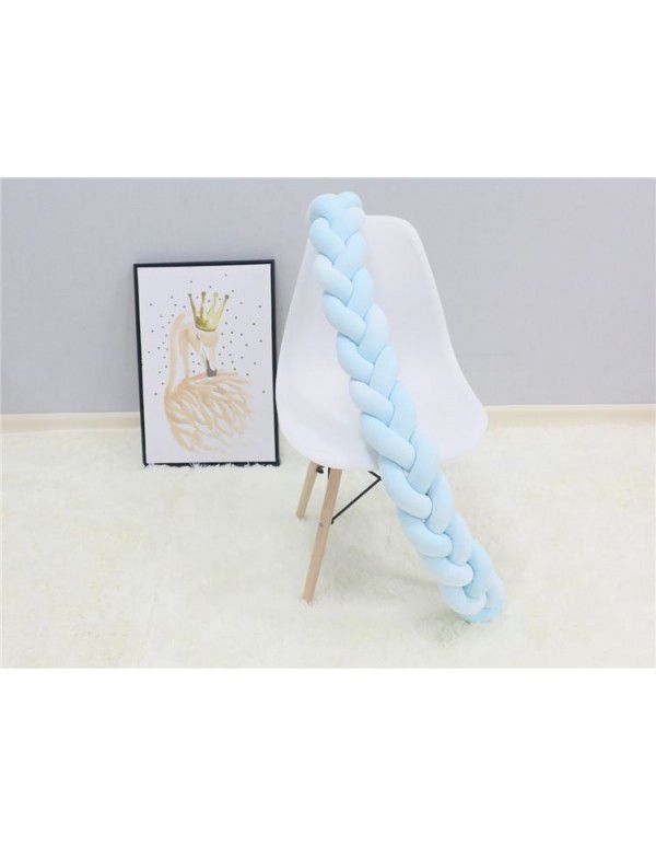 Ins Nordic children's room decoration DIY weave fried dough twist bed surround Danish Knot long tie ball pillow