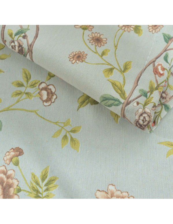 [Linglong] Curtain cloth directly supplied by the manufacturer Modern rural American style polyester cotton printed curtain screen