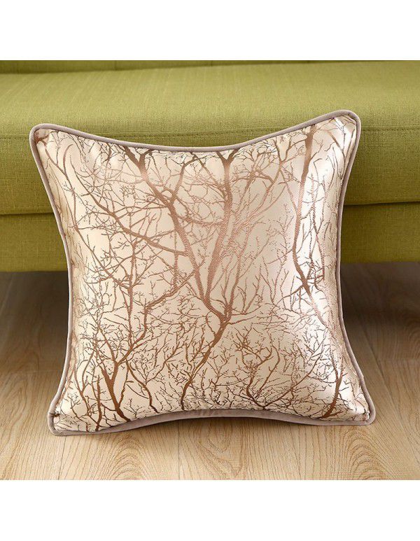 Nordic Geometric Throw Pillow Cover New Chinese Style Sofa Throw Pillow Cushion Living Room Household Model Room Wrap Hotel Soft Decoration