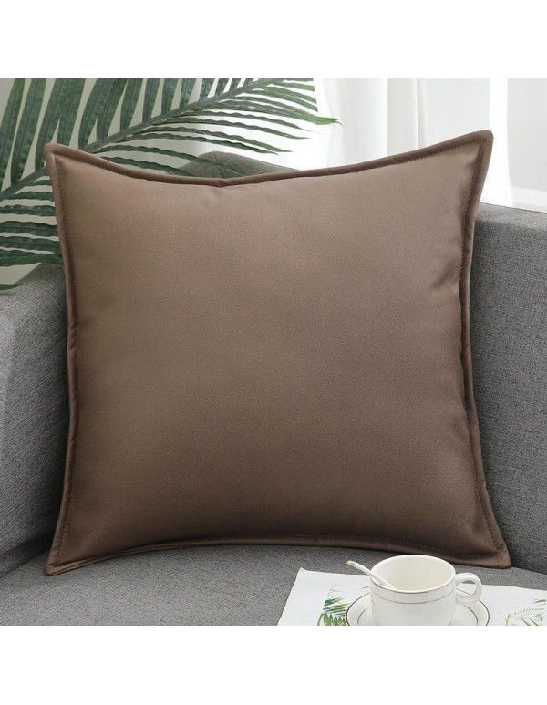 Science and technology cloth pillow sitting room sofa luxury high-end cushion pillow Nordic modern leather waterproof car waist pillow