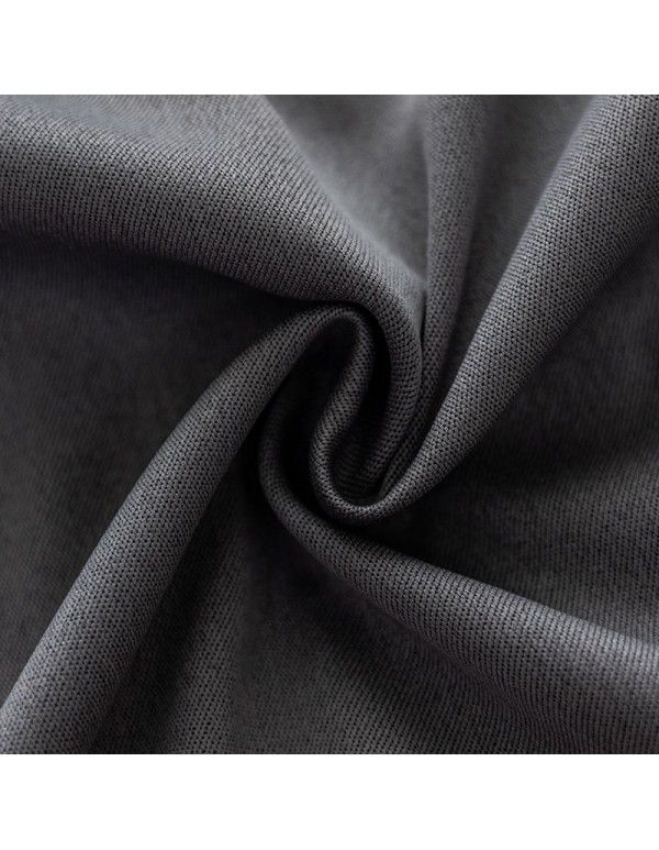 [Directly provided by the manufacturer] Full shading curtain Double faced linen curtain Fabric solid color splicing finished curtain for home decoration project