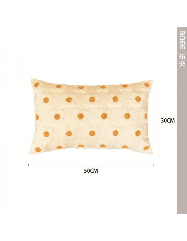 Ins wind waist pillow pillow cover bedside sofa pillow pillow pillow pillow pillow light luxury office living room afternoon sleep waist cushion