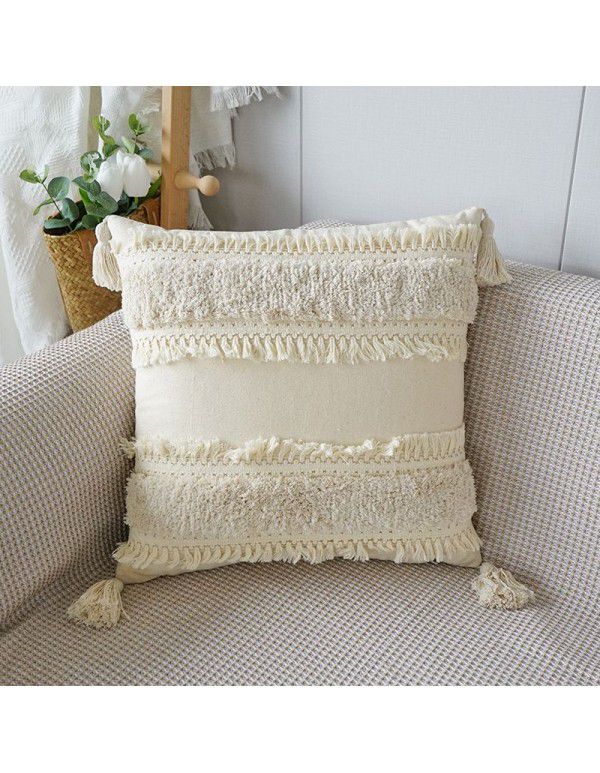 Bohemian Ethnic Style Pillow Case Home stay Tufted Pillow Case Car Waist Cushion Living Room Sofa Pillow Wholesale